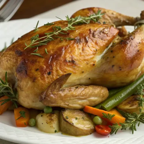 Braised Chicken in the Oven with Crispy Skin