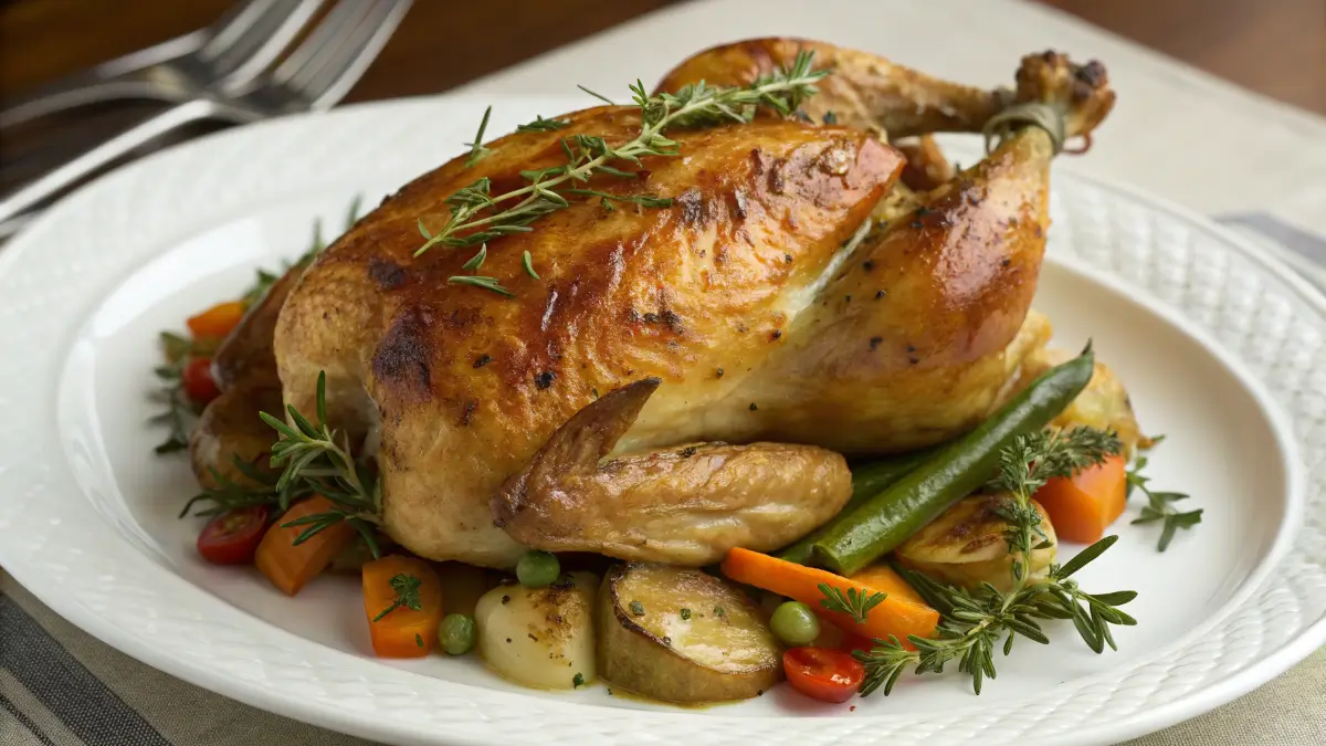 Braised Chicken in the Oven with Crispy Skin