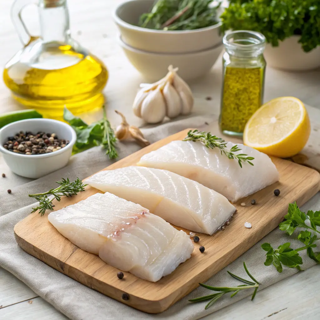 Prepping halibut recipes air fryer​ Fillets with Fresh Ingredients