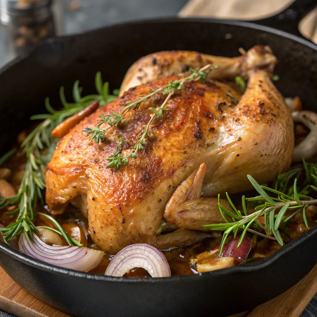 Searing the Chicken in a Skillet