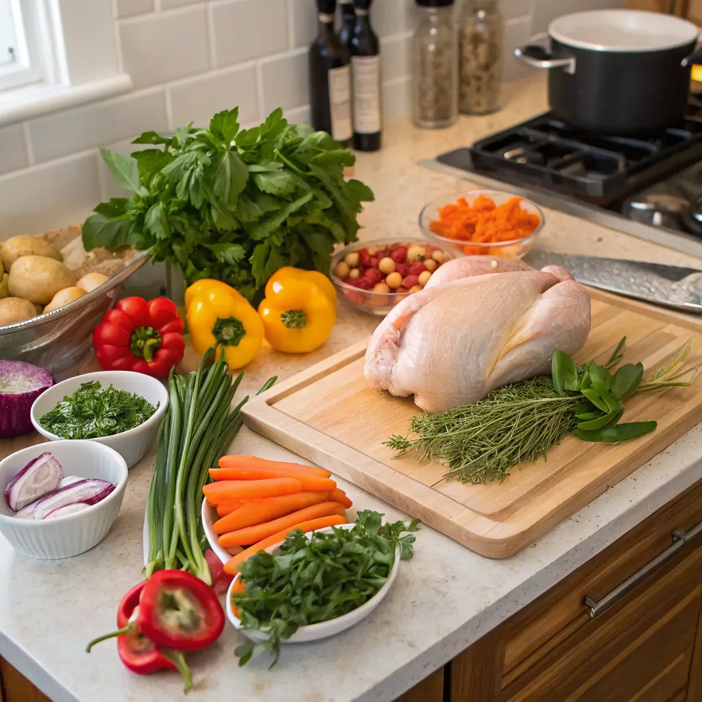 Ingredients for Braised Chicken